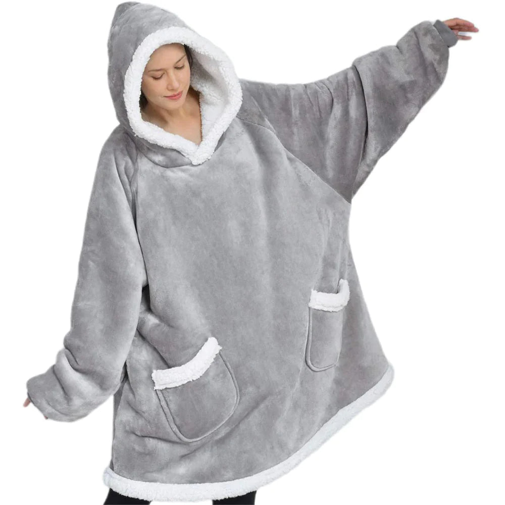 SOFT COTTEN BLEND Hoodie Blanket