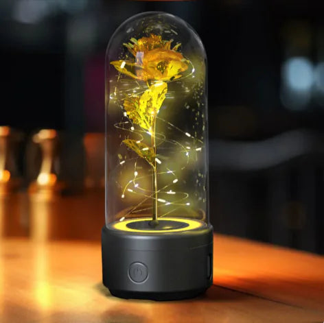 2-in-1 Rose LED Light & Bluetooth Speaker