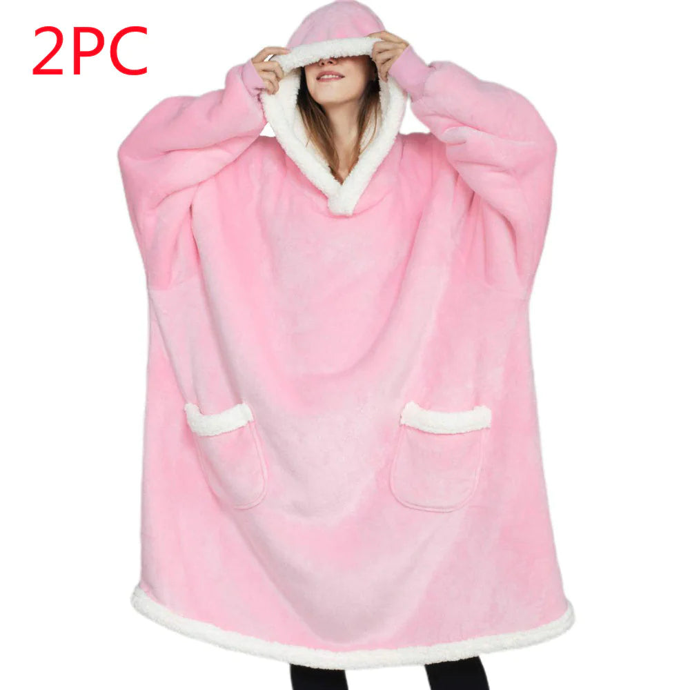 SOFT COTTEN BLEND Hoodie Blanket