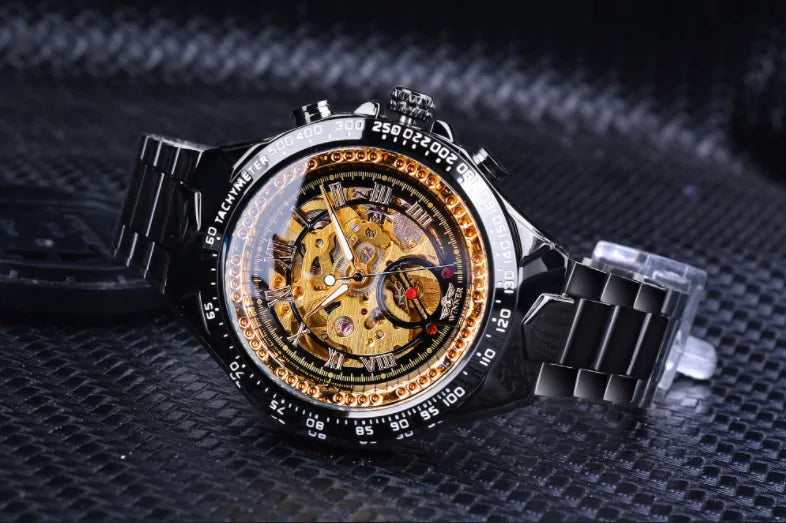 Men's Mechanical Golden Watch