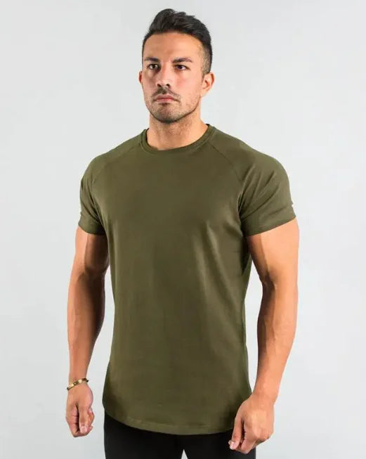 Summer Fitness Solid T-Shirt