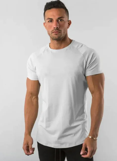 Summer Fitness Solid T-Shirt