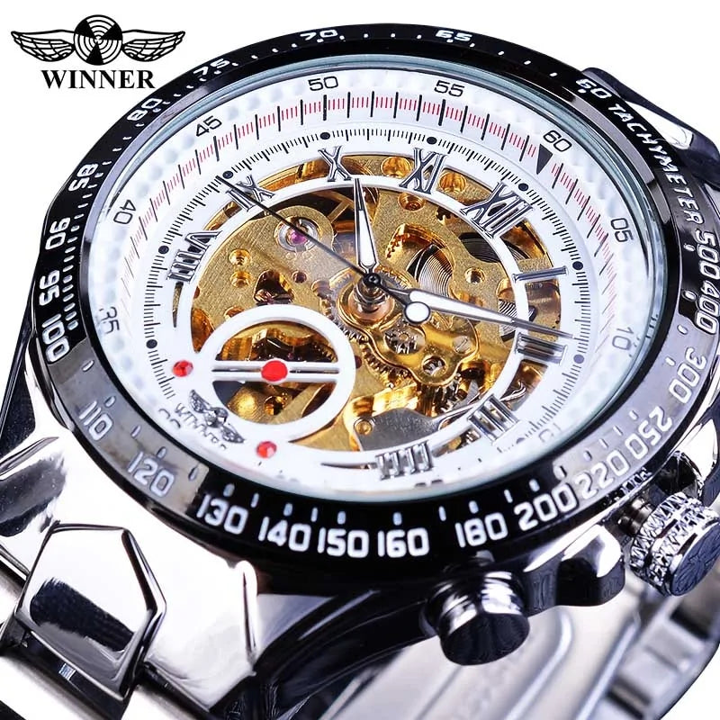 Men's Mechanical Golden Watch