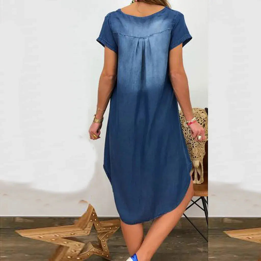 Women's Summer Vintage Denim Dress