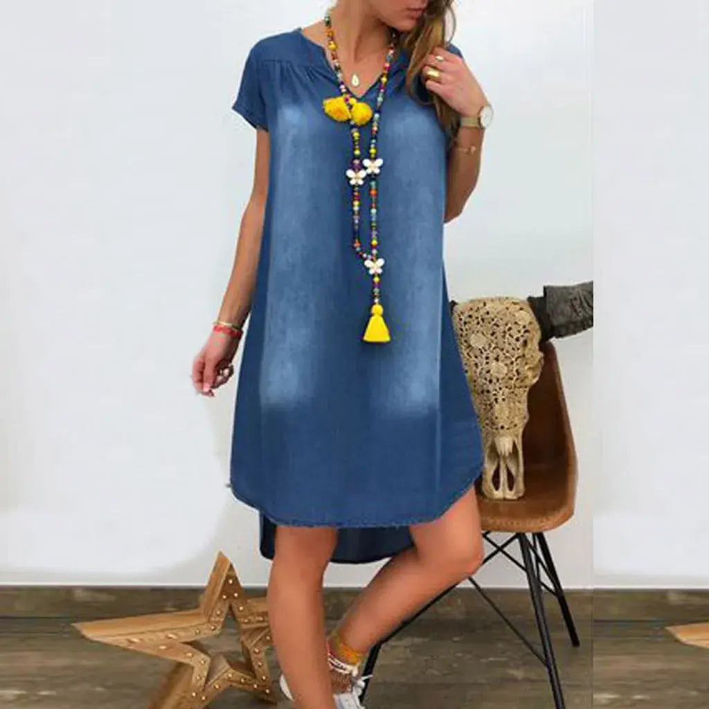 Women's Summer Vintage Denim Dress