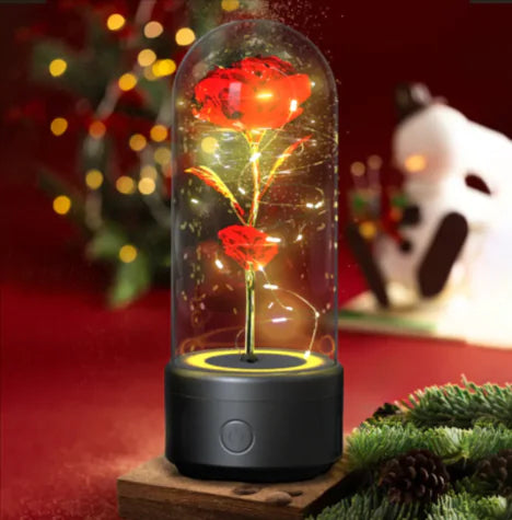 2-in-1 Rose LED Light & Bluetooth Speaker